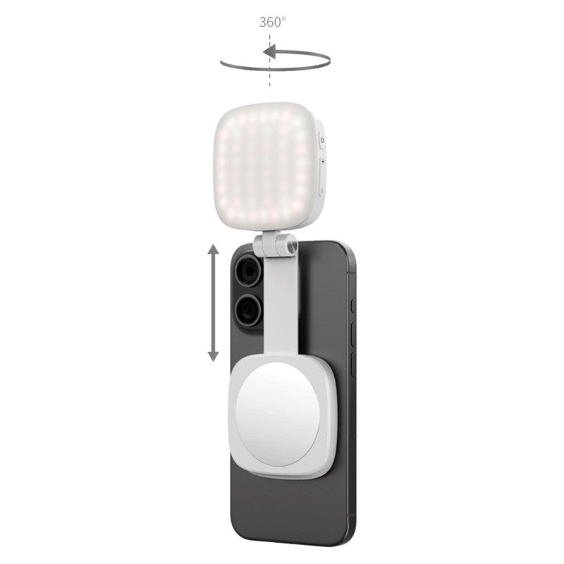 SmallRig Vibe P48 LED Lys til Mobil - MagSafe Kompatibel - Hvid