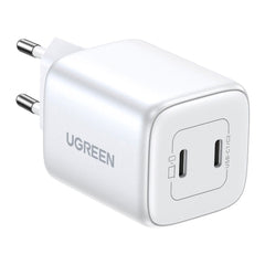 Ugreen PD 45W GaN USB-C Hurtig Vægoplader m. 2 x USB-C - Hvid