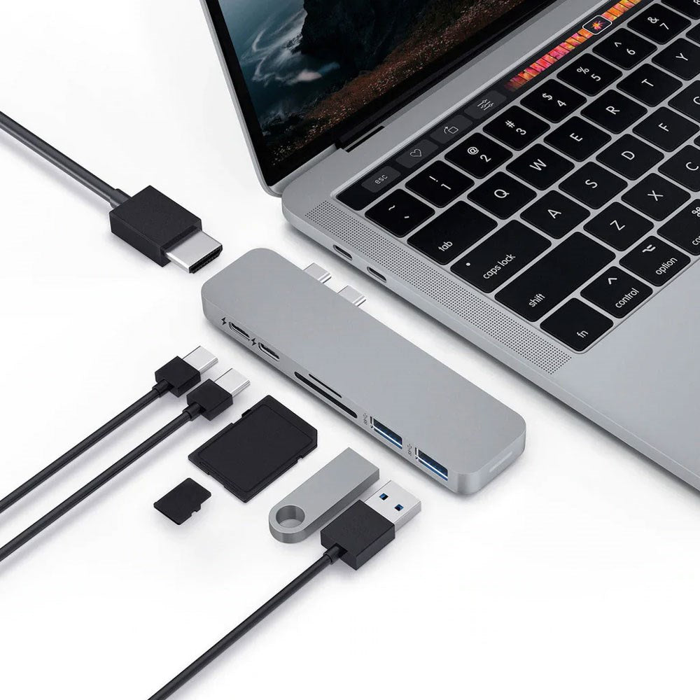 Hyper HyperDrive Duo 7-i-2 USB-C Hub - Grå