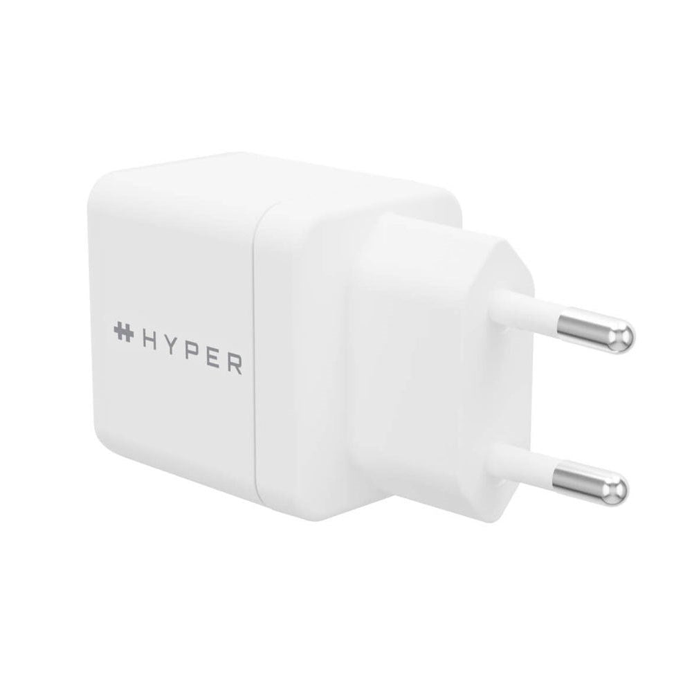Hyper HyperJuice 35W GaN Vægoplader m. 2 x USB-C - Hvid