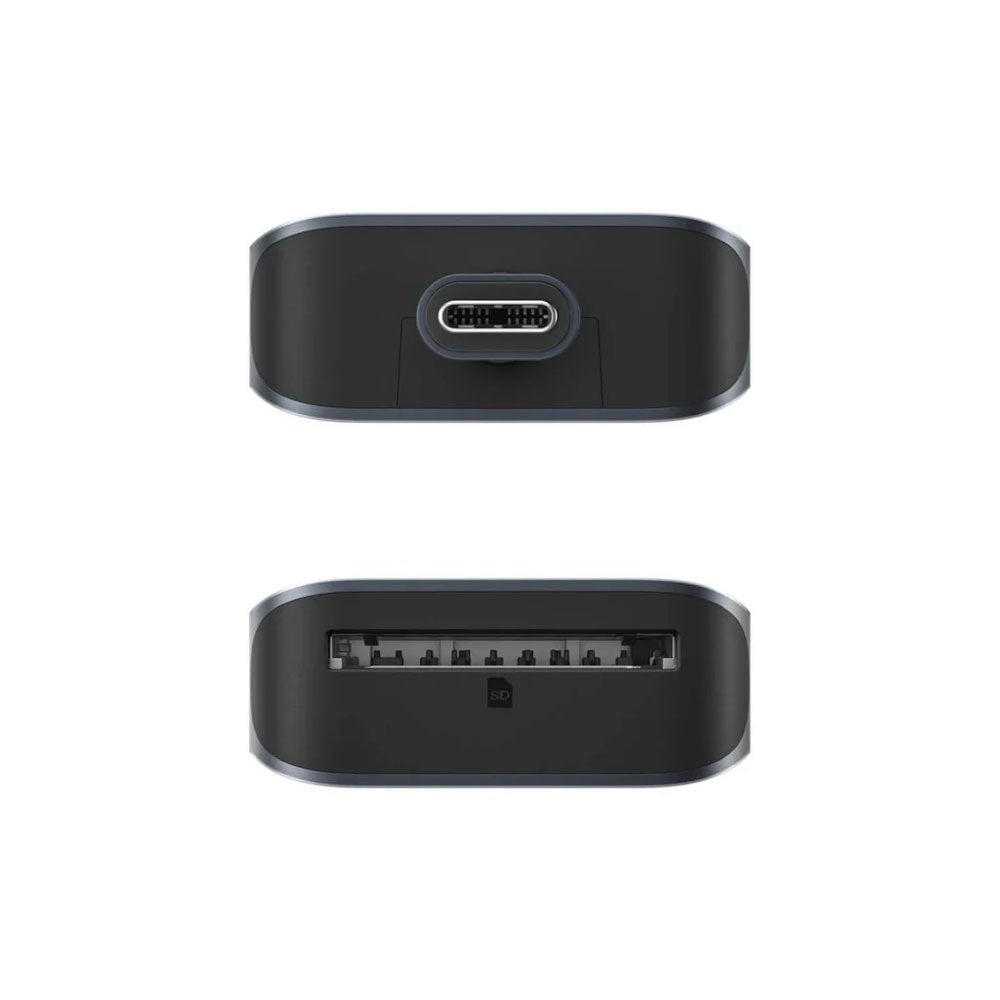 Hyper HyperDrive Ecosmart 6-i-1 USB-C Hub m. USB-A / USB-C / HDMI / Ethernet / SD-Kort - Grå