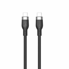 Hyper HyperJuice 240W Silikone USB-C til USB-C Kabel - 2m - Sort