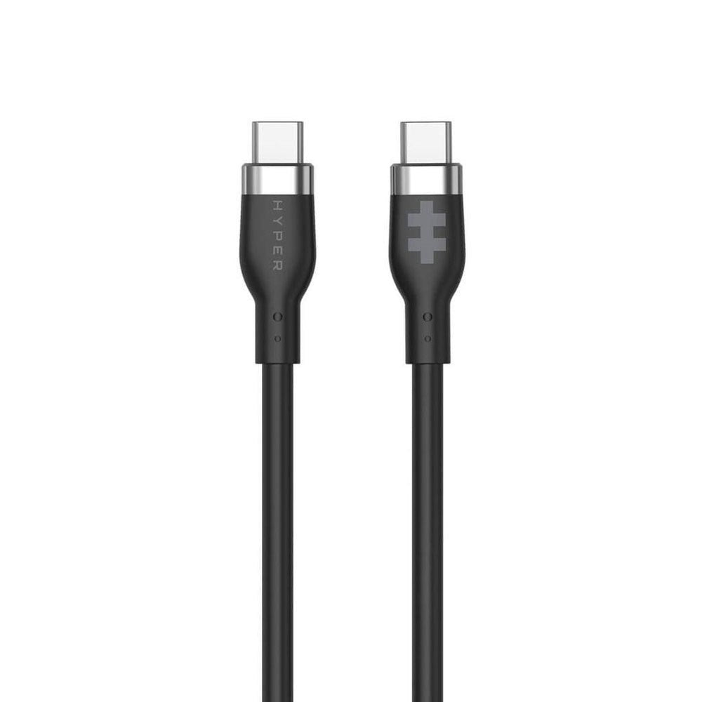 Hyper HyperJuice 60W Silikone USB-C til USB-C Kabel - 1.5m - Sort