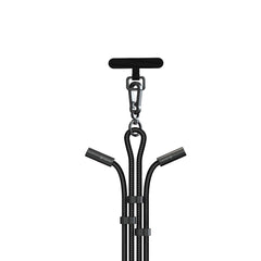 Devia 2-i-1 Justerbar Mobilstrop & USB-C til USB-C Kabel - Sort