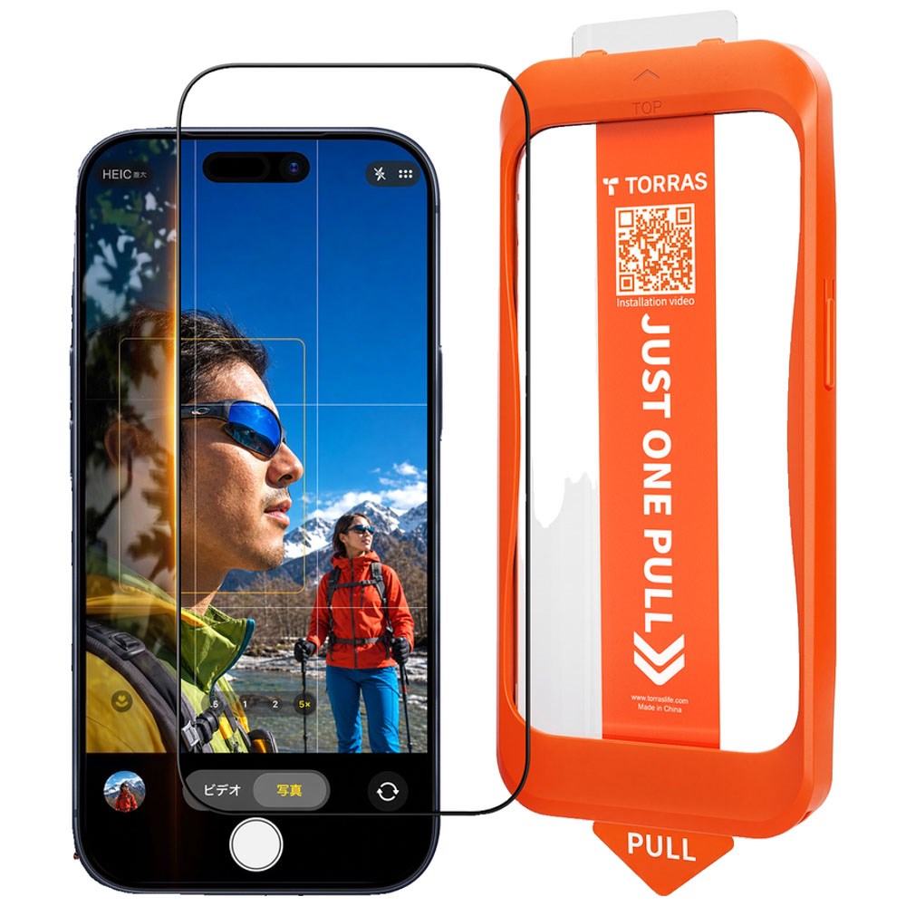 iPhone 18 Pro / 17 Pro TORRAS HD Shield Beskyttelsesglas - Gennemsigtig