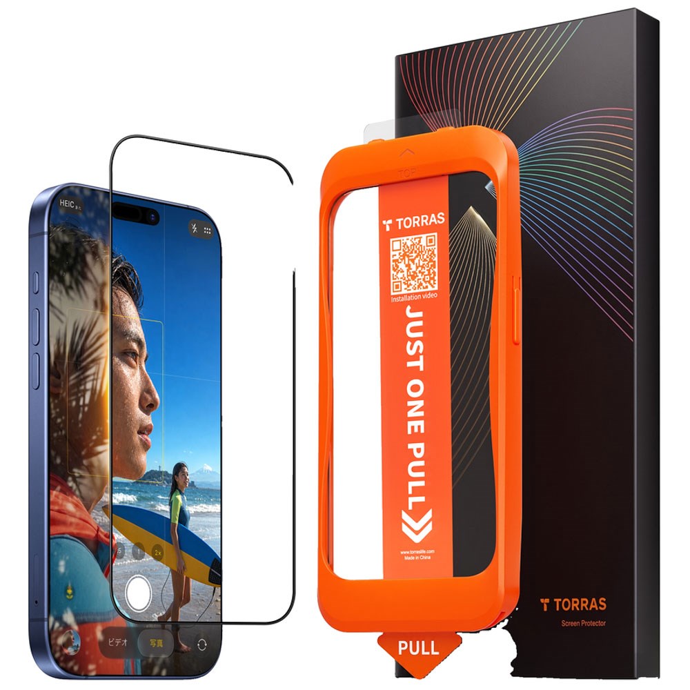 iPhone 18 Pro / 17 Pro TORRAS HD Shield Beskyttelsesglas - Gennemsigtig