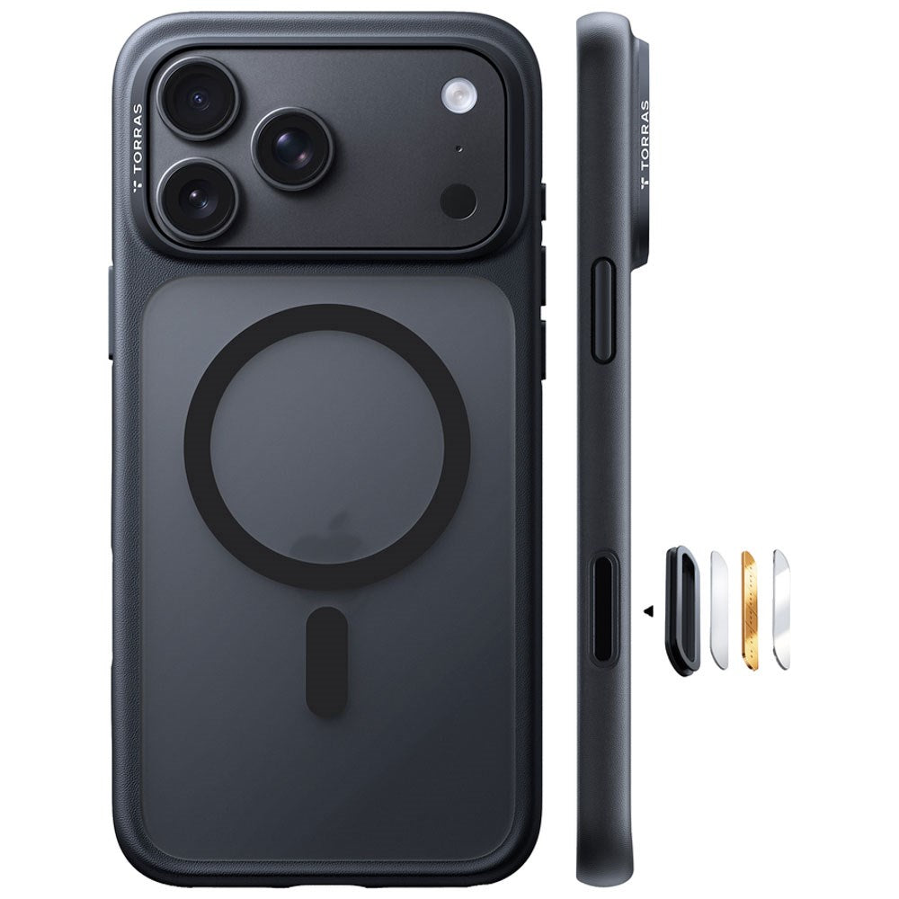 iPhone 18 Pro / 17 Pro TORRAS Guardian Mag Cover - MagSafe Kompatibel - Sort