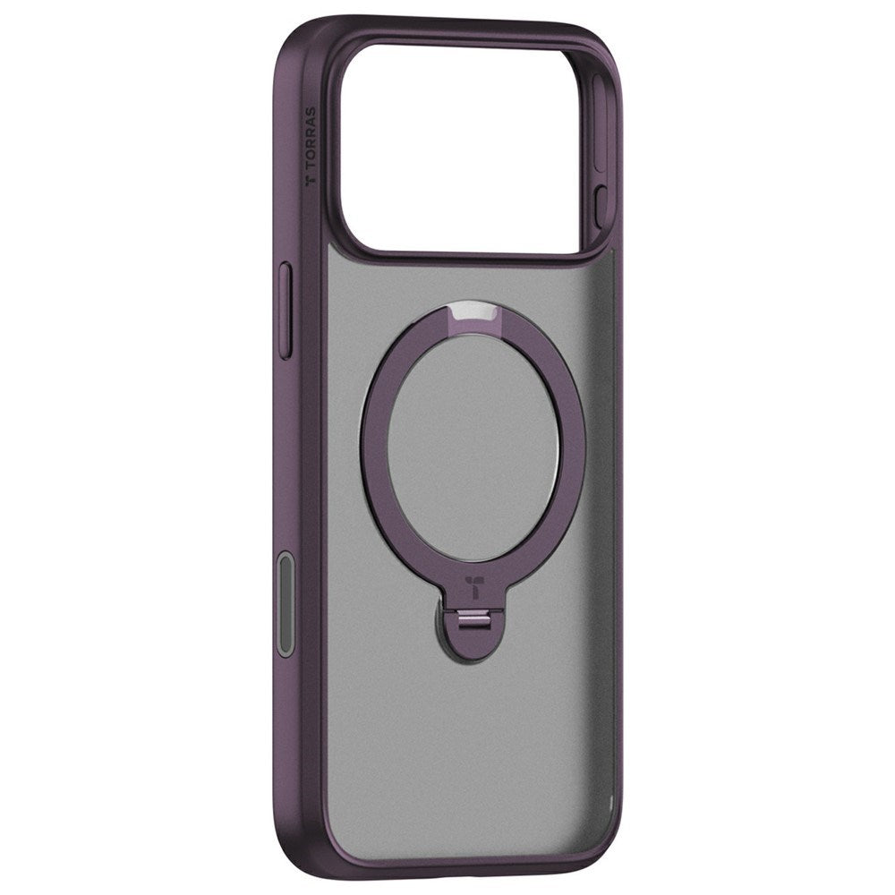 iPhone 18 Pro / 17 Pro TORRAS Ostand Q3 Spin Cover - MagSafe Kompatibel - Lilla