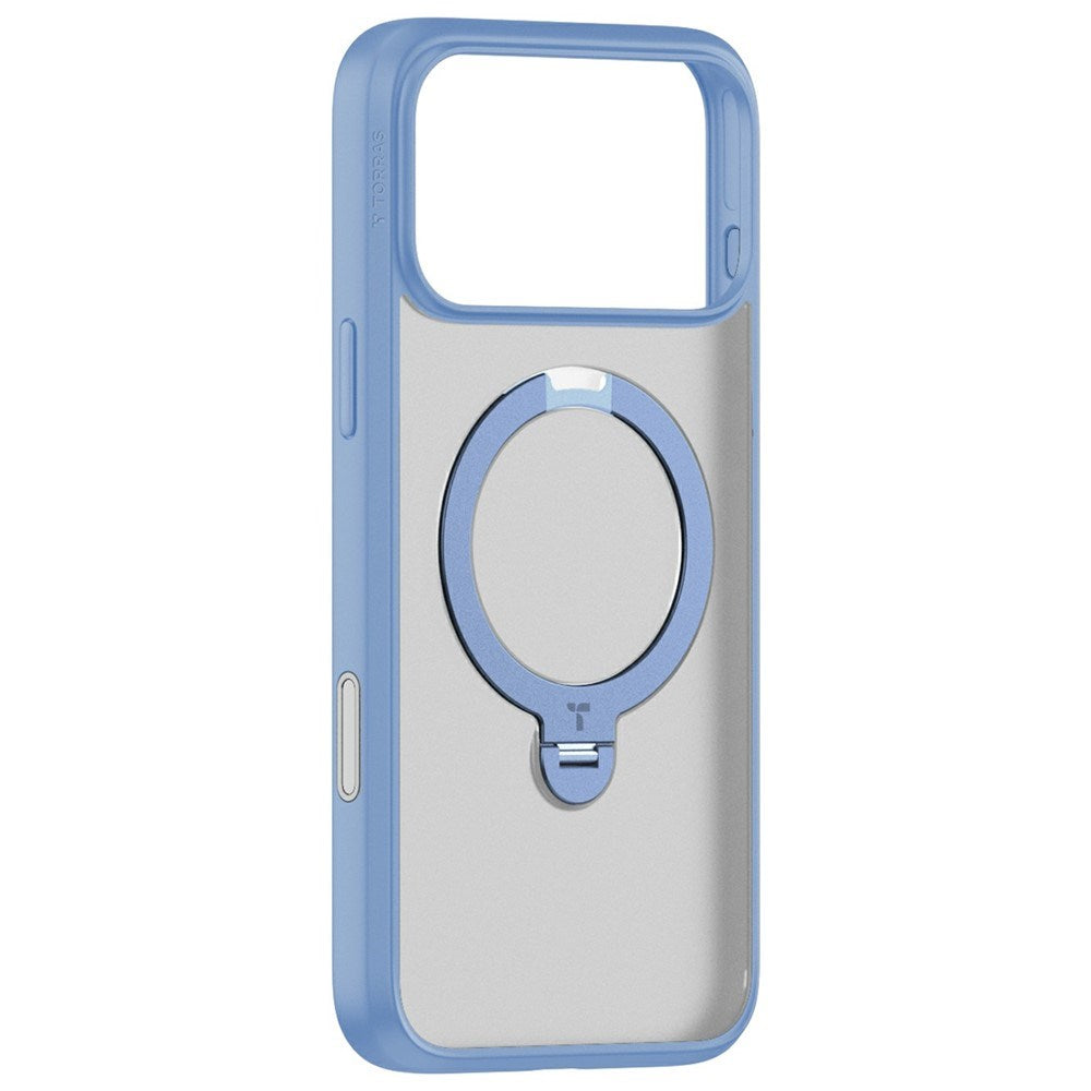 iPhone 18 Pro / 17 Pro TORRAS Ostand Q3 Spin Cover - MagSafe Kompatibel - Blå