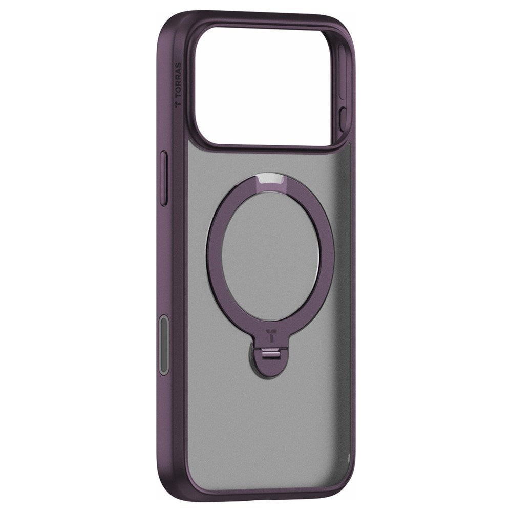 iPhone 18 Pro Max / 17 Pro Max TORRAS Ostand Q3 Spin Cover - MagSafe Kompatibel - Lilla