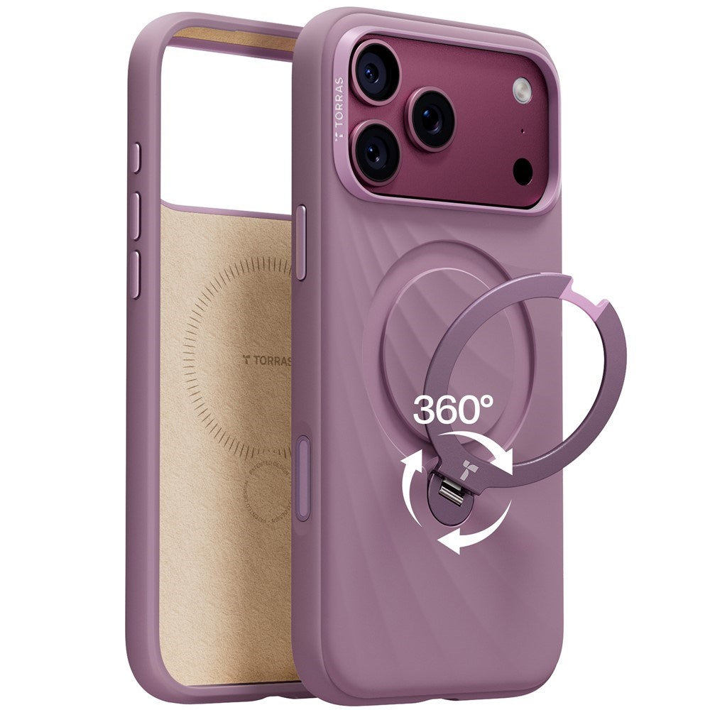 iPhone 18 Pro Max / 17 Pro Max TORRAS Ostand Q3 Wind Cover - MagSafe Kompatibel - Lilla