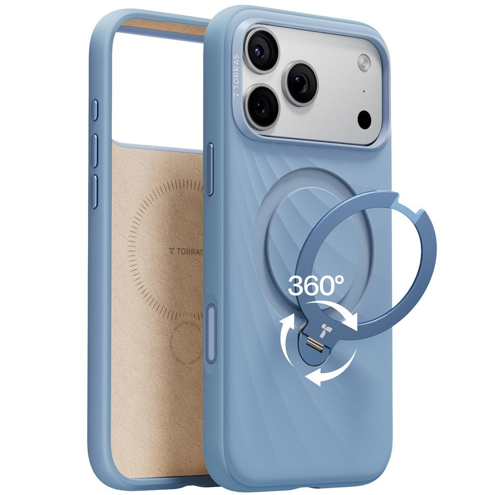 iPhone 18 Pro Max / 17 Pro Max TORRAS Ostand Q3 Wind Cover - MagSafe Kompatibel - Blå
