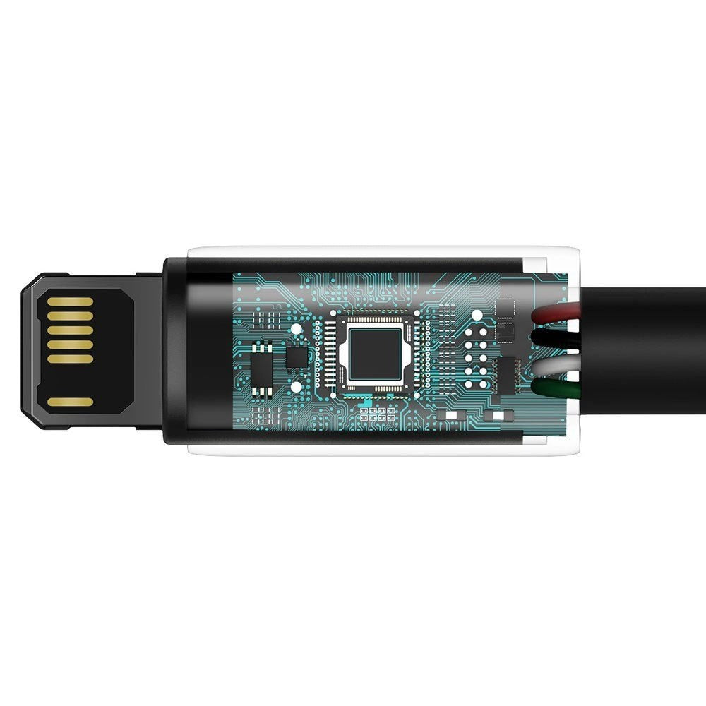 Baseus 12W USB-A til Lightning Kabel (480Mbps) - 1m - Sort