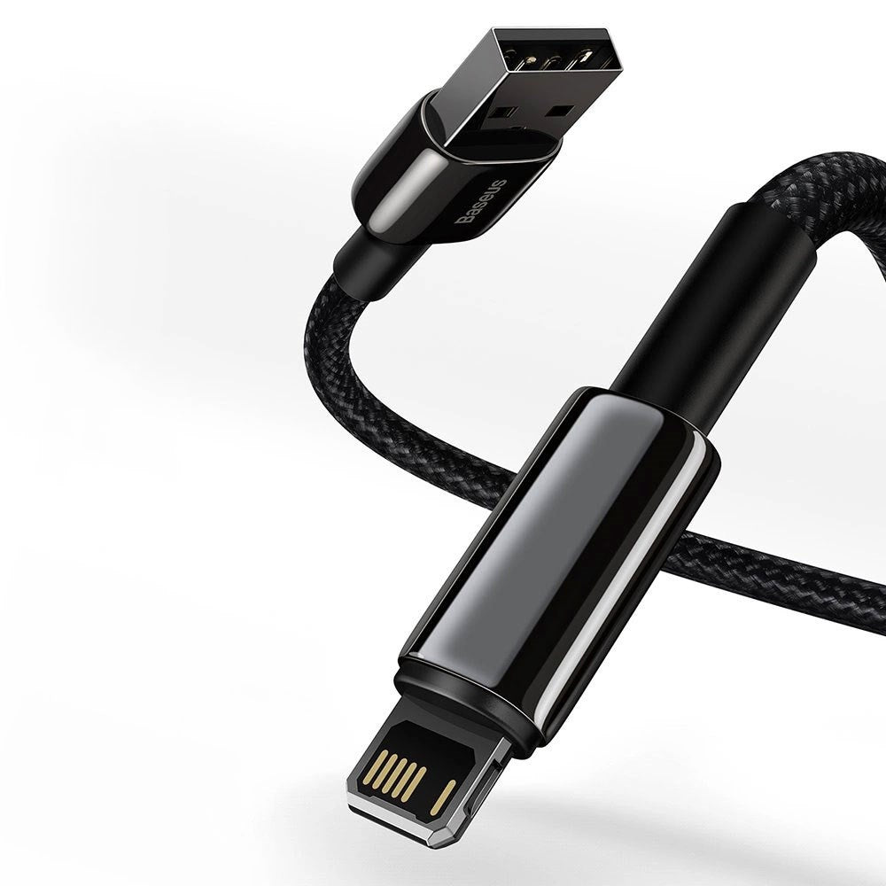 Baseus 12W USB-A til Lightning Kabel (480Mbps) - 1m - Sort