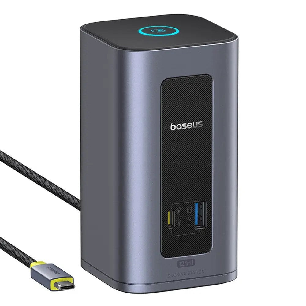 Baseus Nomos NU1 Air Spacemate 12-i-1 Dockingstation - Grå