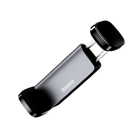 Baseus Steel Cannon Mobilholder til Bilens Ventilation - Max Mobil: 55 x 84mm - Sort