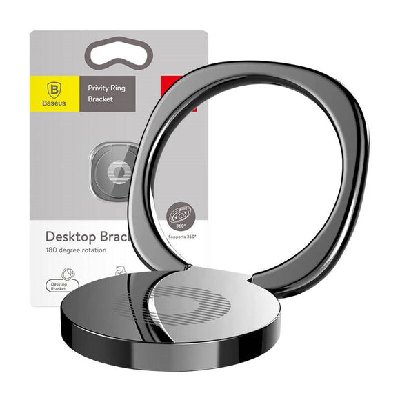Baseus Privity Ring Magnetisk Finger Ring - Sort