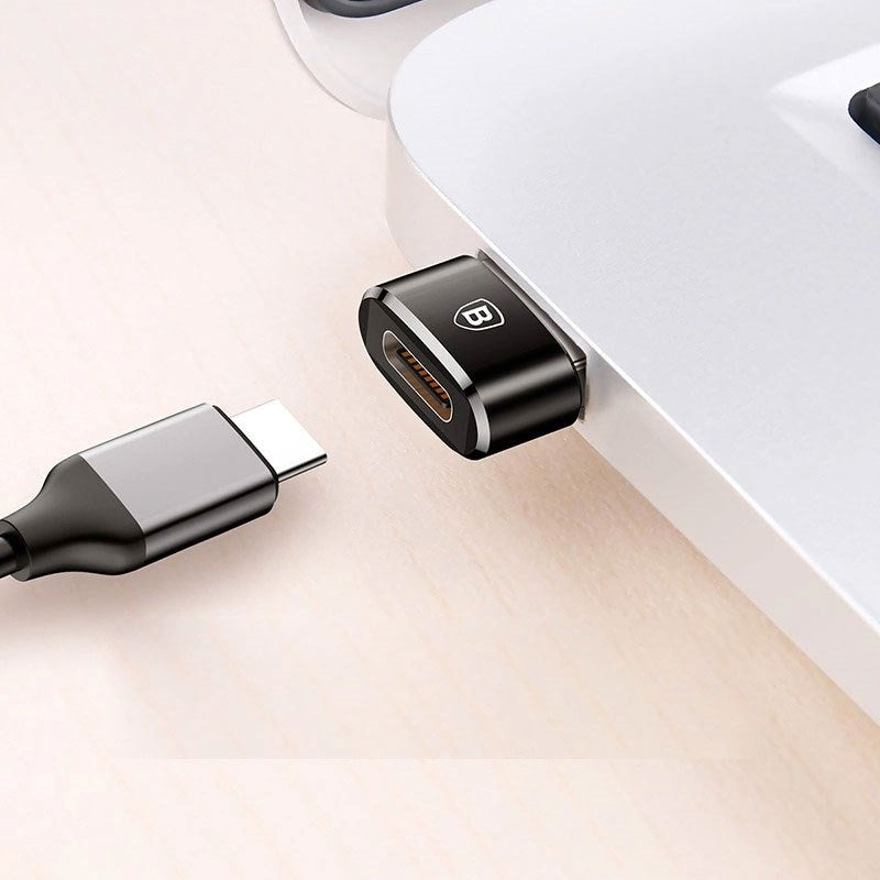 Baseus Mini USB-C til USB-A Adapter - Sort