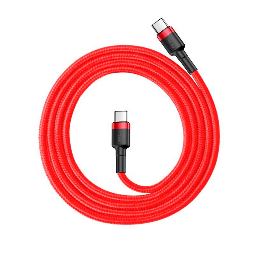 Baseus Cafule 60W PD USB-C til USB-C Kabel - 1m - Rød