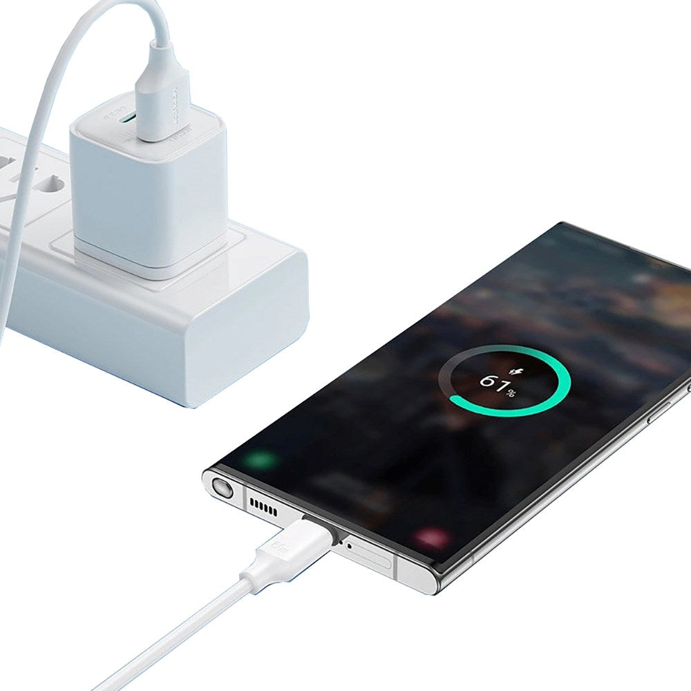 Joyroom Long-Lasting 15W USB-A til USB-C Kabel 1m - Hvid