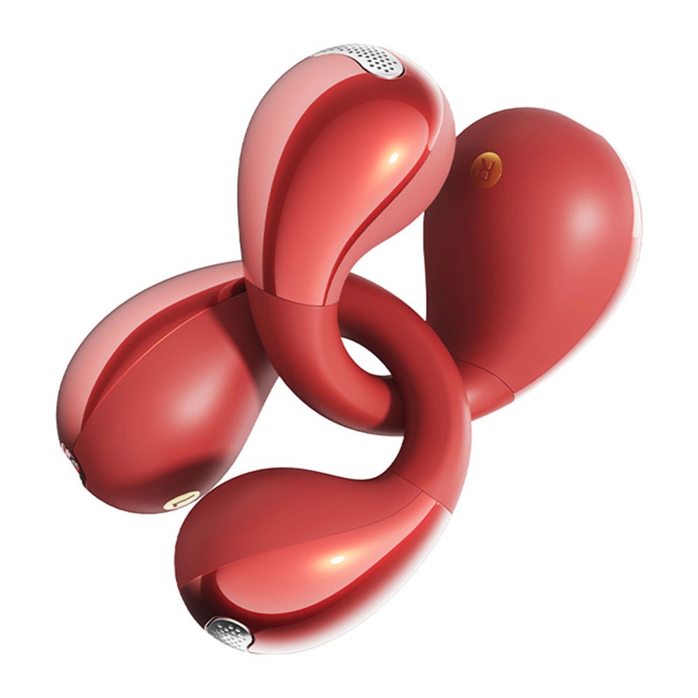 QCY Crossky Clip True Wireless Open-Ear Høretelefoner - Rød