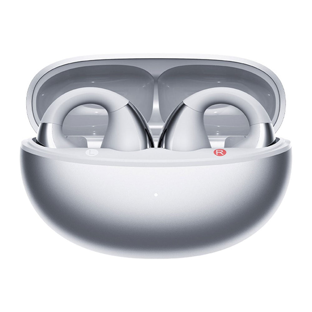 QCY Crossky Clip True Wireless Open-Ear Høretelefoner - Sølv
