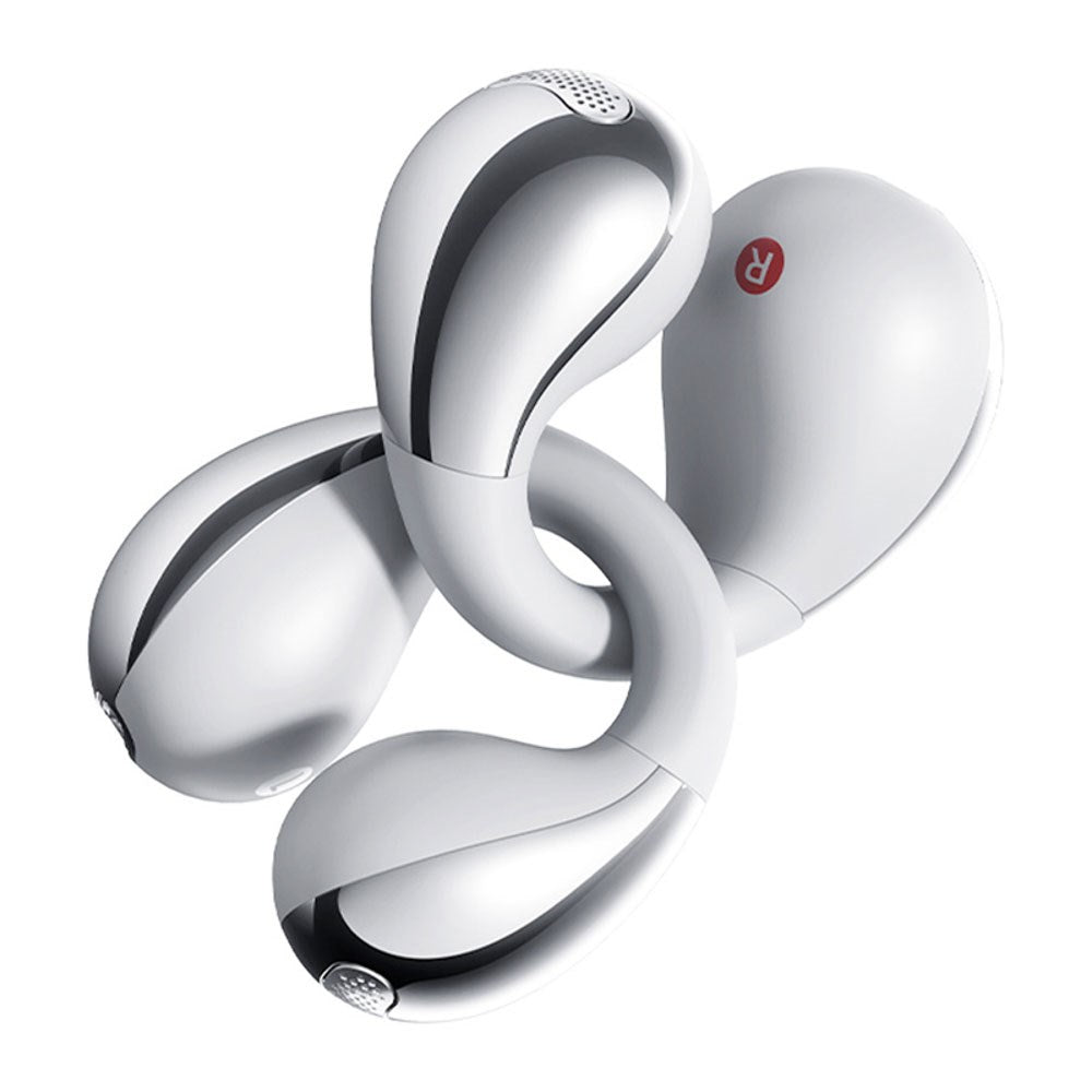 QCY Crossky Clip True Wireless Open-Ear Høretelefoner - Sølv