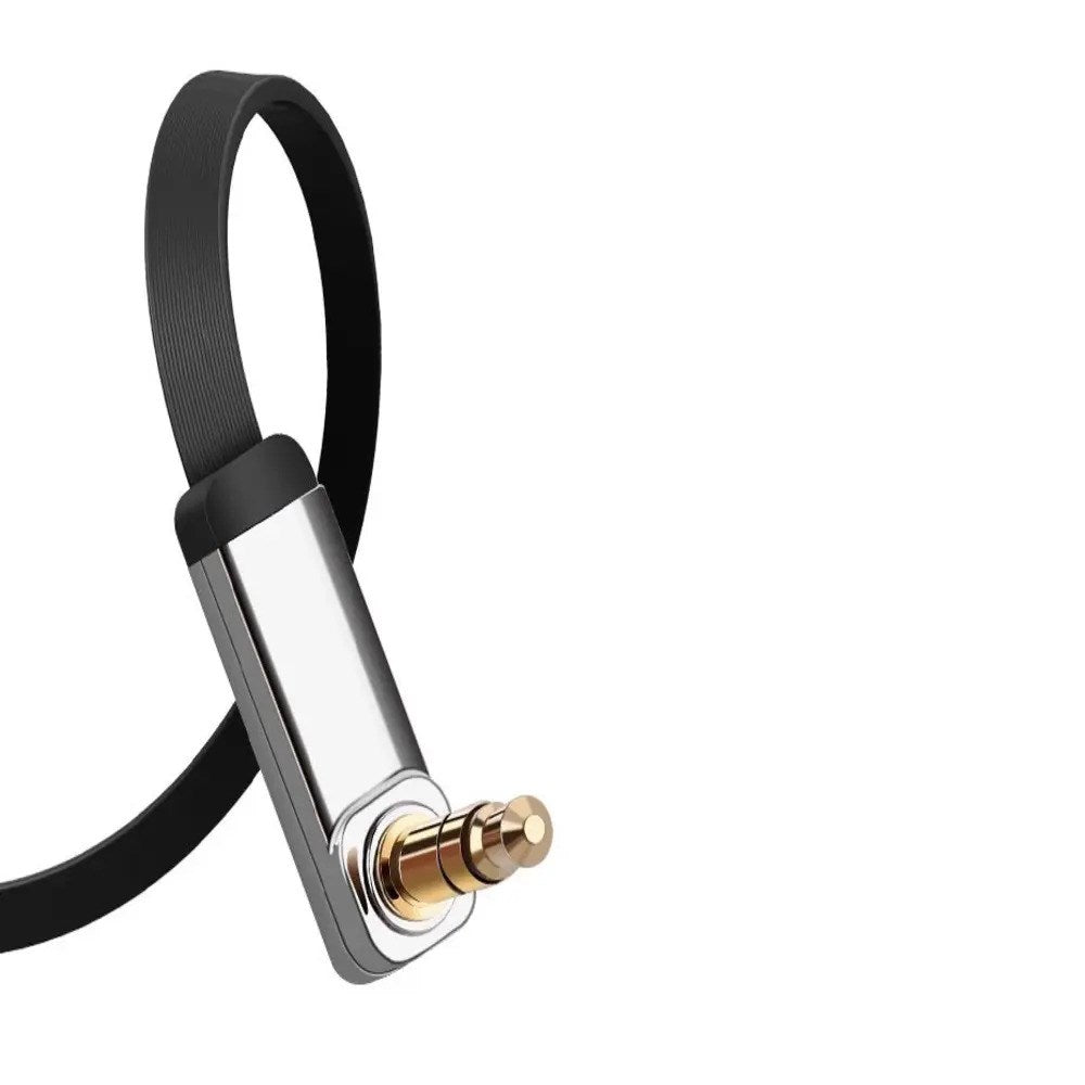 UGREEN Vinklet 3.5mm Minijack Lydkabel - 1m - Sort / Sølv