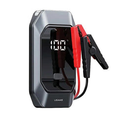 USAMS US-ZB284 15W Powerbank med Startkabler til Bil 8.000 mAh USB-C - Grå