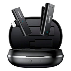 USAMS Trådløs Lavalier Mikrofon Lightning - Sort