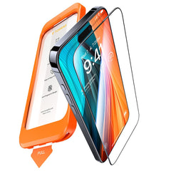 TORRAS iPhone 16 Plus Full Fit Hærdet Skærmbeskyttelsesglas - Gennemsigtig