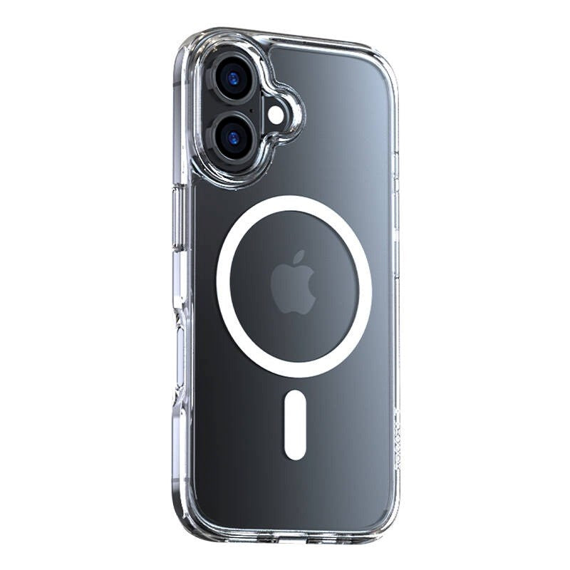 TORRAS iPhone 16 Plus Diamond Hybrid Plastik Cover - MagSafe Kompatibel - Gennemsigtig