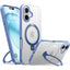 TORRAS iPhone 16 Hybrid Plastik Cover m. Ståfunktion - MagSafe Kompatibel - Blå