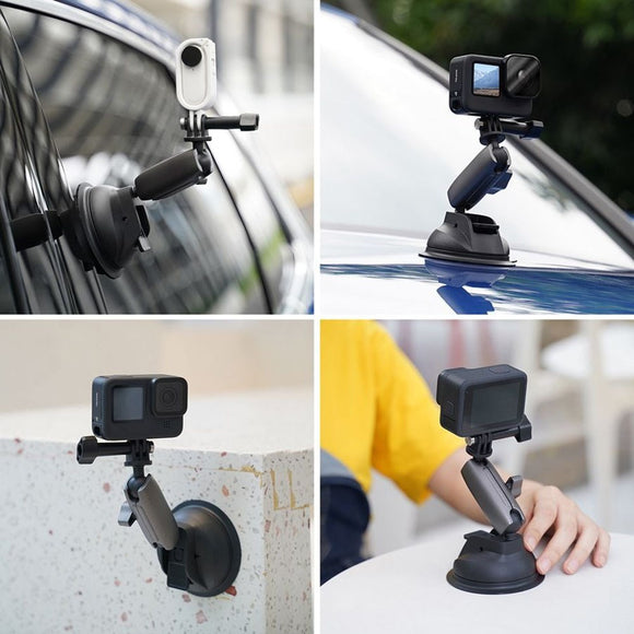 TELESIN Sugekop Mount til Action Kamera & Smartphone - Sort