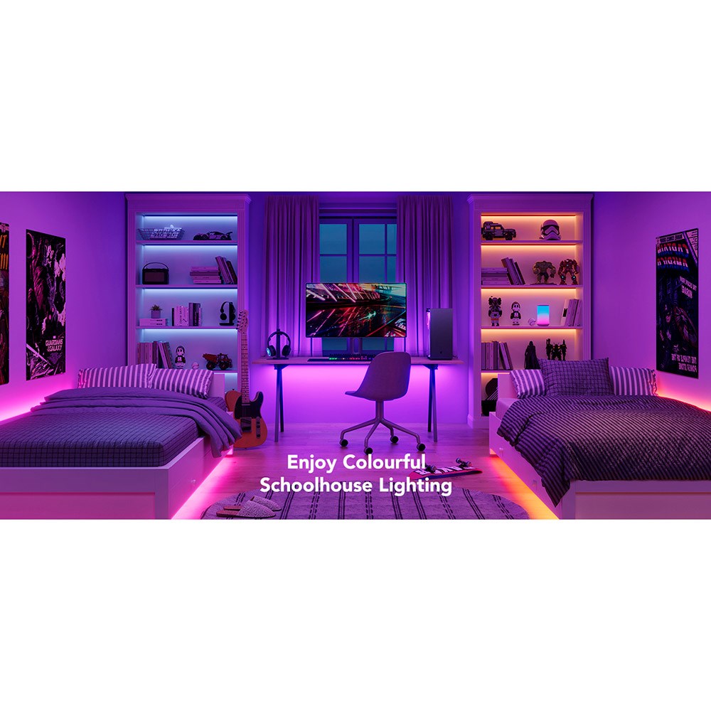 Govee RGB Smart Wi-Fi + Bluetooth LED Strip Lights - 5m - Hvid