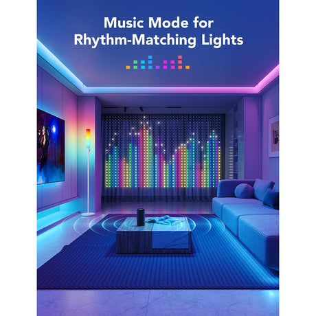 Govee WiFi & Bluetooth Curtain Light - Hvid