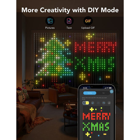 Govee WiFi & Bluetooth Curtain Light - Hvid