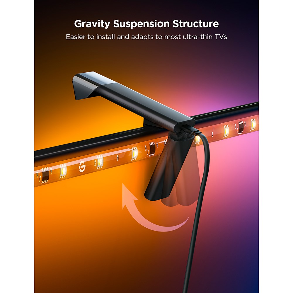 Govee TV Backlight 3 Lite - 55 - 65" - Sort