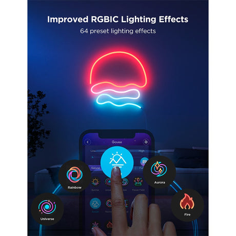 Govee Neon LED Lightstrip - 5m - Hvid