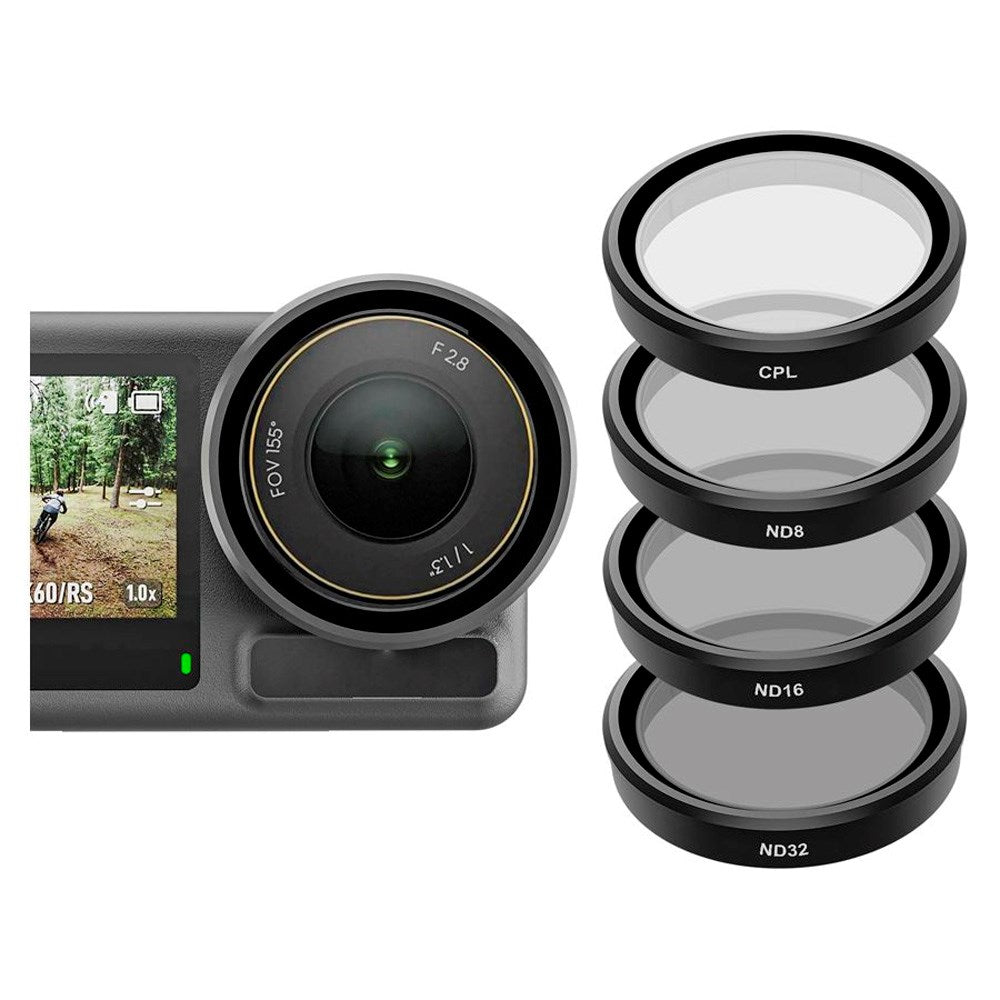 TELESIN CPL+ND8/16/32 Filter til Linse - DJI Osmo Action 3 / 4 / 5 Pro - Gennemsigtig