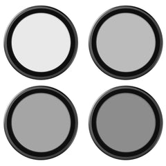 TELESIN CPL+ND8/16/32 Linsefilter Kit til DJI Osmo Action 3 / 4 / 5 Pro - Gennemsigtig
