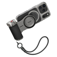 TELESIN Master Grip Holder til iPhone 17 Pro - Grå / Sort