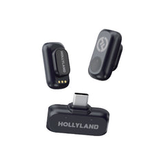 Hollyland LARK A1 Mini Duo Trådløs Mikrofon m. 1 x USB-C RX - Sort