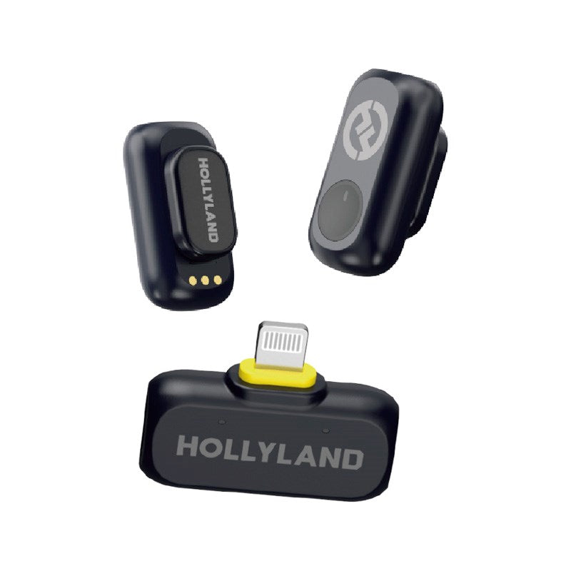 Hollyland Lark A1 Mini Duo Trådløs Mikrofon m. Lightning - Sort