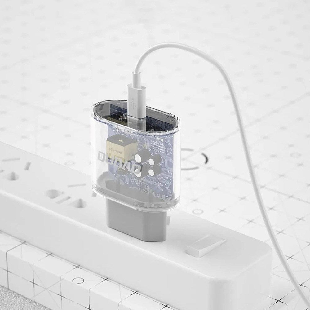 Dudao 20W PD Vægoplader USB-C inkl. Kabel - Hvid