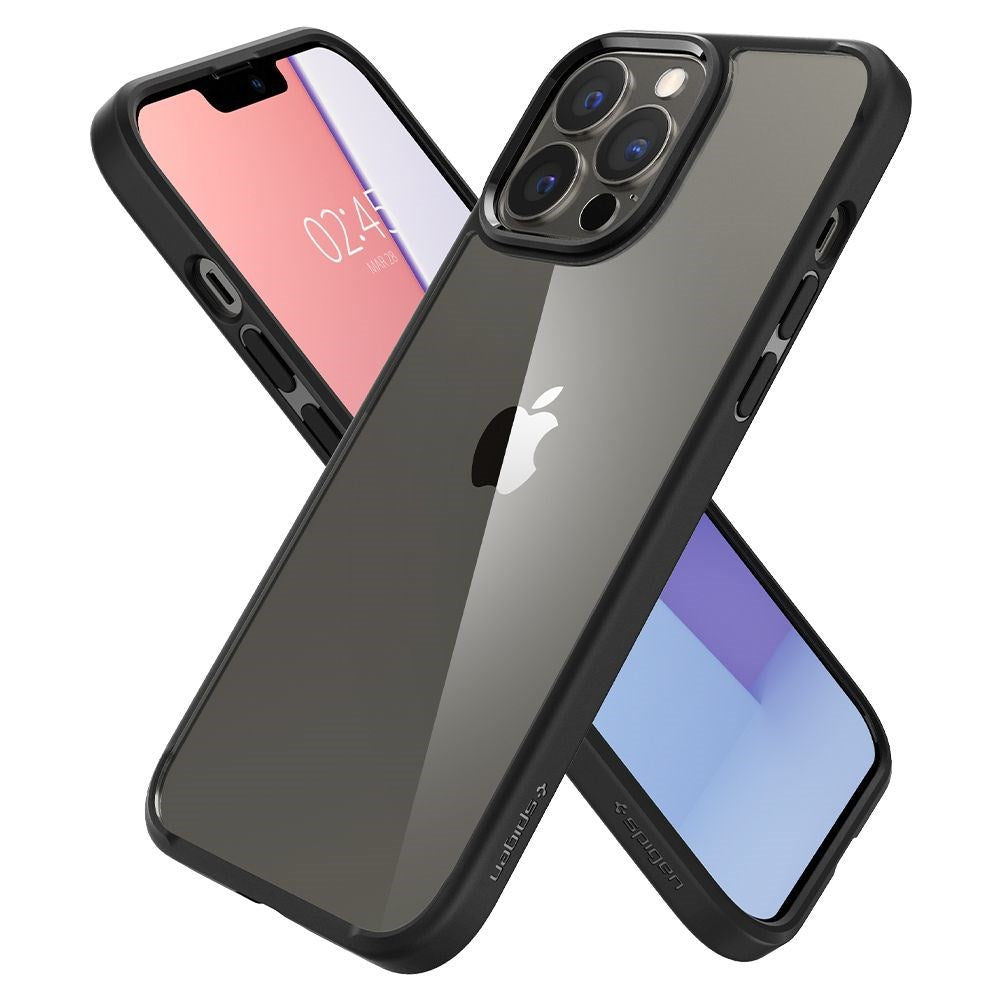 iPhone 13 Pro Max Spigen Ultra Hybrid Cover - Gennemsigtig / Sort