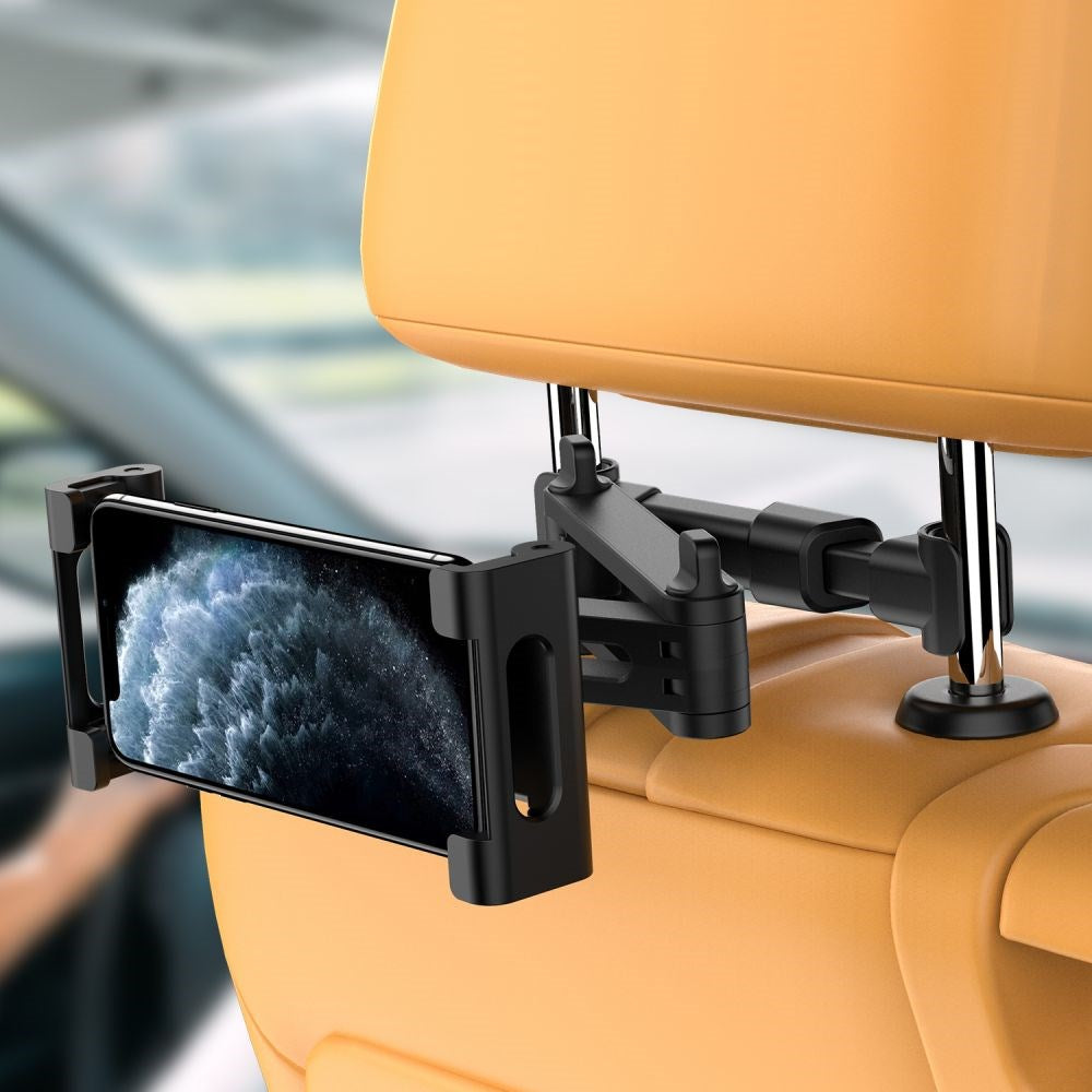 Tech-Protect Car Mount Mobil- & Tabletholder Til Bilens Nakkestøtte - Max Mobil: 135mm x 240mm - Sort