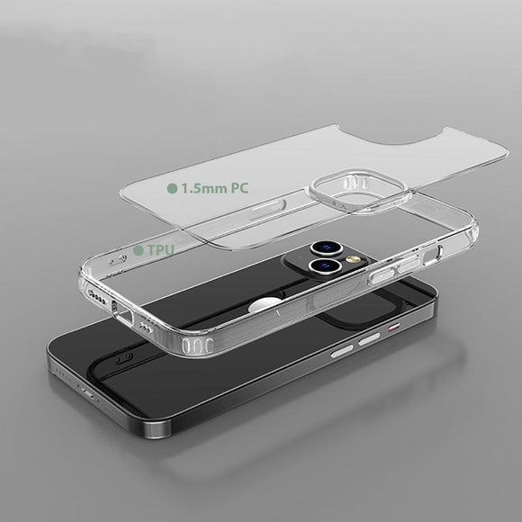 iPhone 14 Tech-Protect Flexair Hybrid Cover - Gennemsigtig