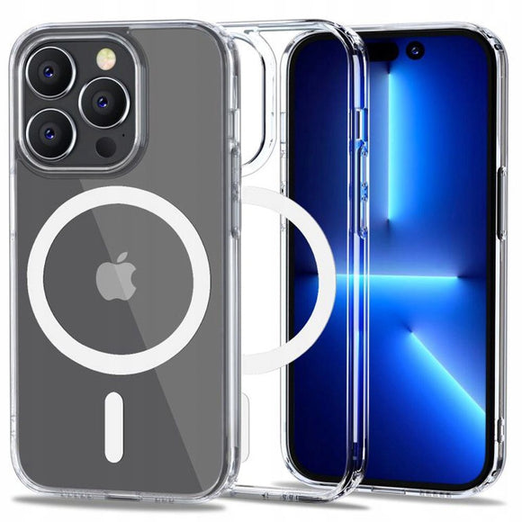 iPhone 14 Pro Tech-Protect Flexair Hybrid Cover - MagSafe Kompatibel - Gennemsigtig