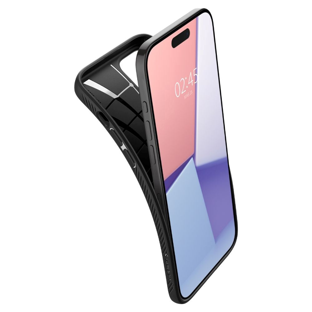 iPhone 15 Pro Max Spigen Liquid Air Cover - Sort